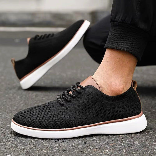Alessandro Veneti Lace-Up Mesh Sneakers