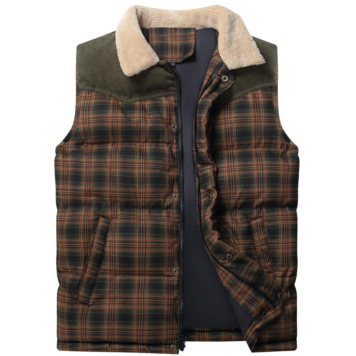 Multi Pocket Cotton Blend Utility Vest for Men | Outdoor Wear