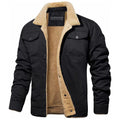 Insulated Multi Pocket Outdoor Jacket with Adjustable Cuffs for Men | Winter