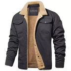 Insulated Multi Pocket Outdoor Jacket with Adjustable Cuffs for Men | Winter