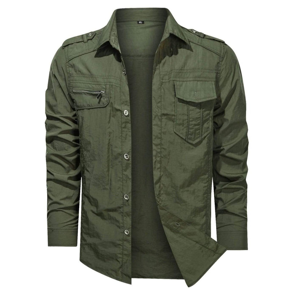 Soft Shell Long Sleeve Overshirt for Men | Outdoor Wear