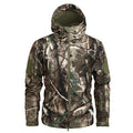 Hooded Camo Jacket with Zip Pockets for Men | Outdoor Wear