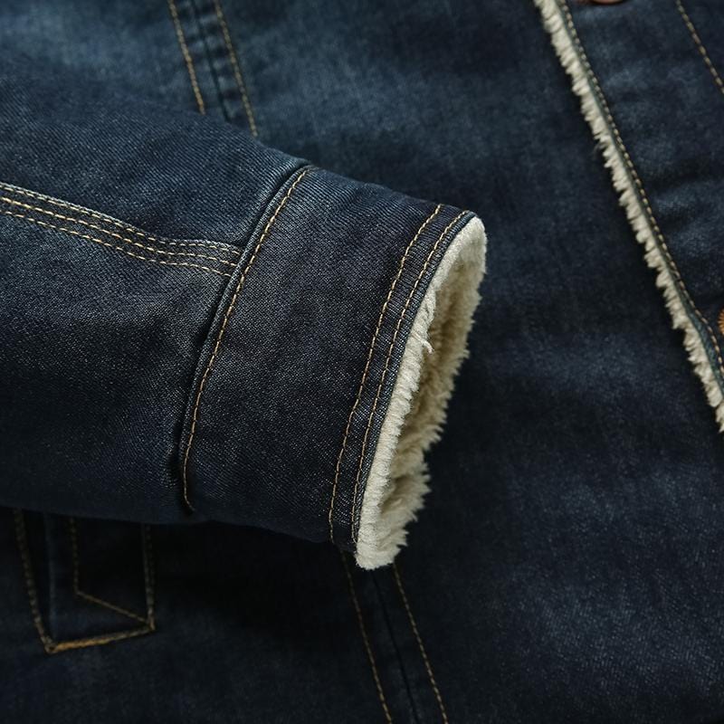 Fleece Lined Denim Jacket for Men | Cool Weather Layering