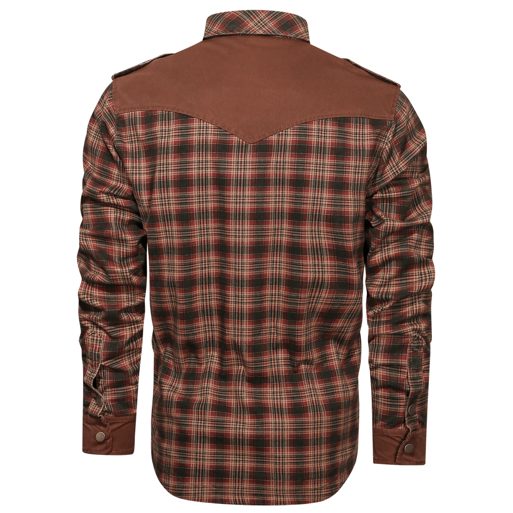 Flannel Style Long Sleeve Button Down Shirt for Men | Casual Wear