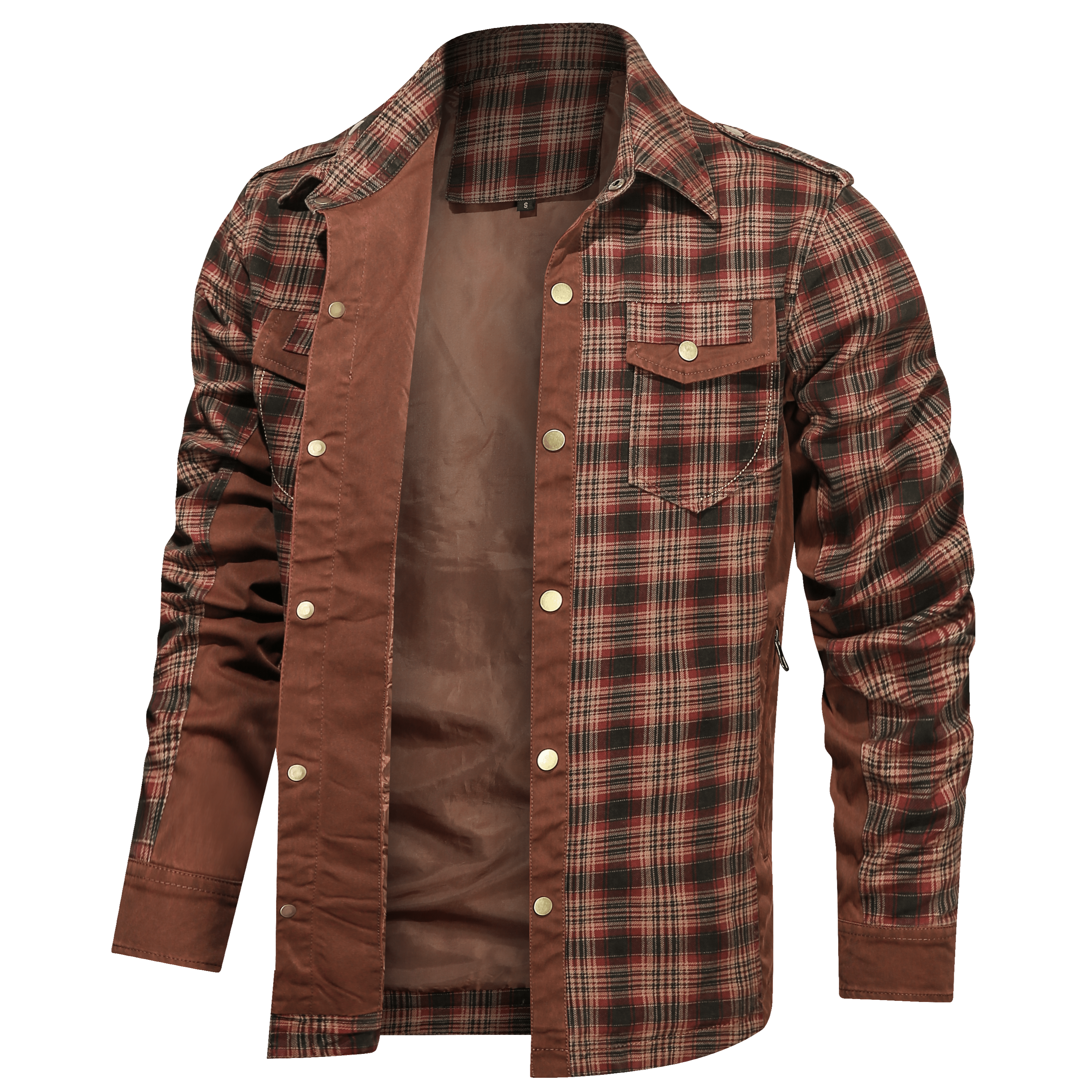 Flannel Style Long Sleeve Button Down Shirt for Men | Casual Wear