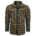 Flannel Style Long Sleeve Button Down Shirt for Men | Casual Wear