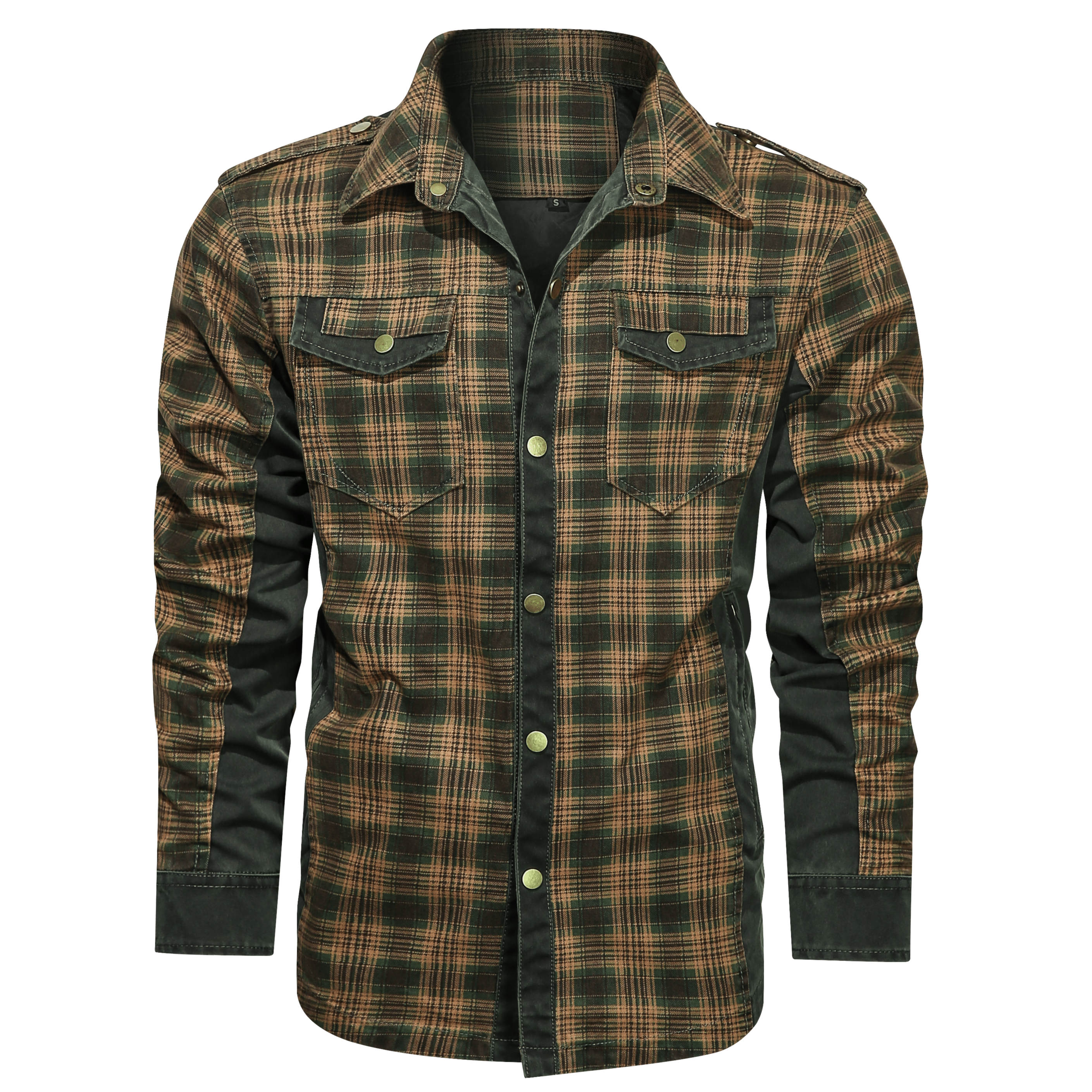 Flannel Style Long Sleeve Button Down Shirt for Men | Casual Wear
