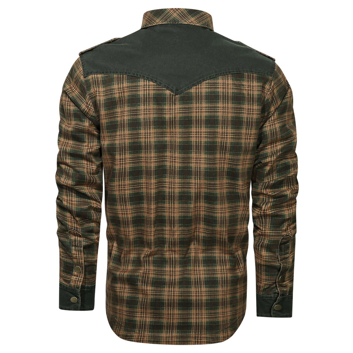 Flannel Style Long Sleeve Button Down Shirt for Men | Casual Wear