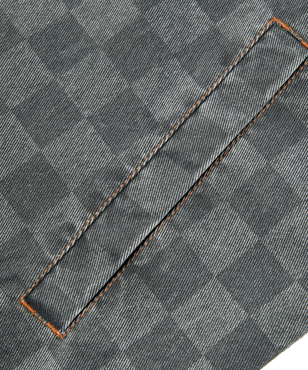 Grey Checked Shirt Jacket for Men | Casual Layering