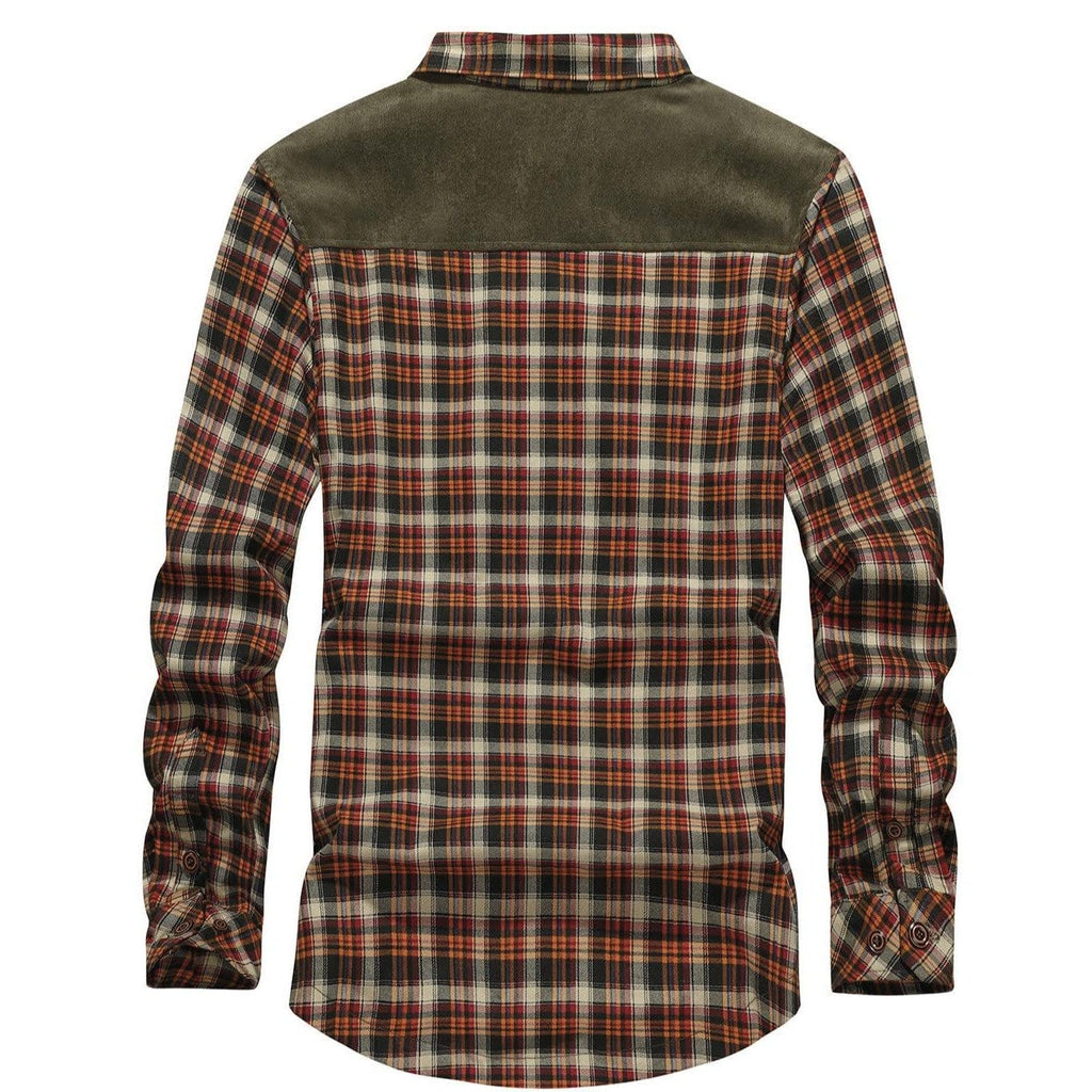 Faux Fur Lined Plaid Shirt Jacket for Men | Cold Weather Layering