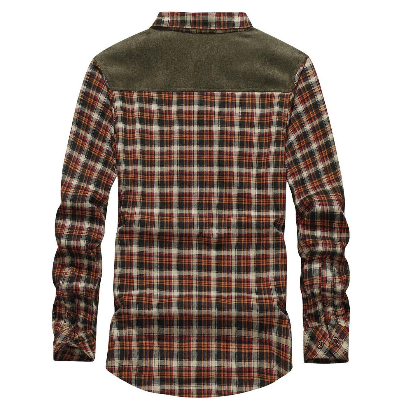 Faux Fur Lined Plaid Shirt Jacket for Men | Cold Weather Layering