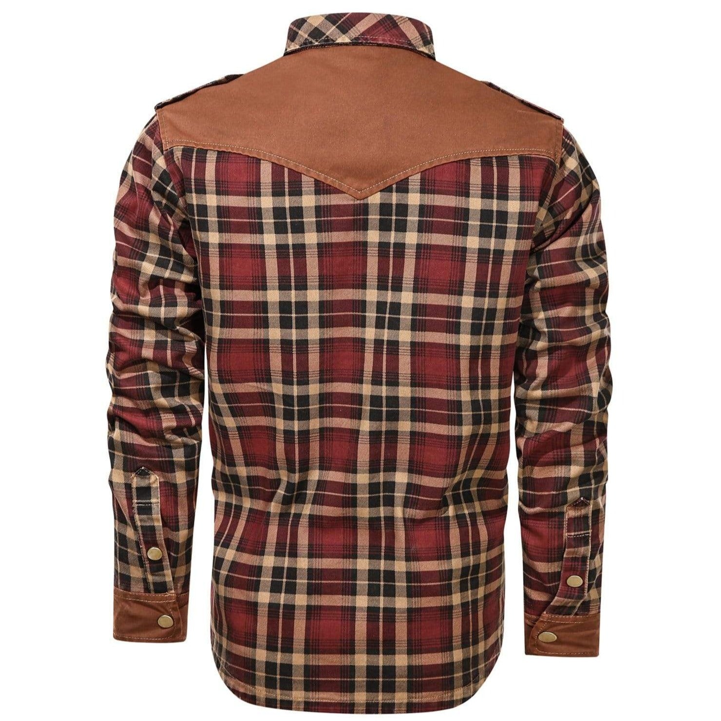 Flannel Style Long Sleeve Button Down Shirt for Men | Casual Wear