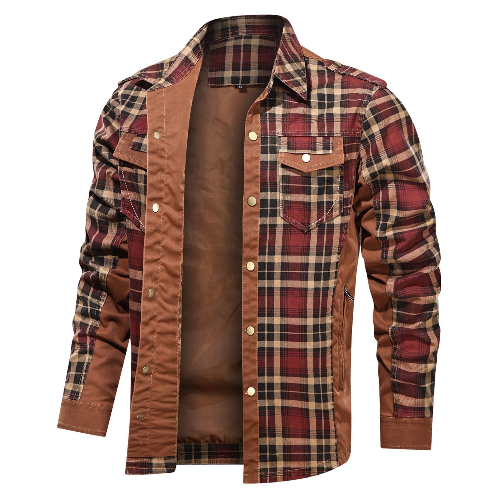Flannel Style Long Sleeve Button Down Shirt for Men | Casual Wear