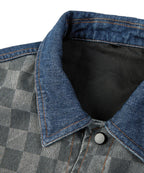 Grey Checked Shirt Jacket for Men | Casual Layering