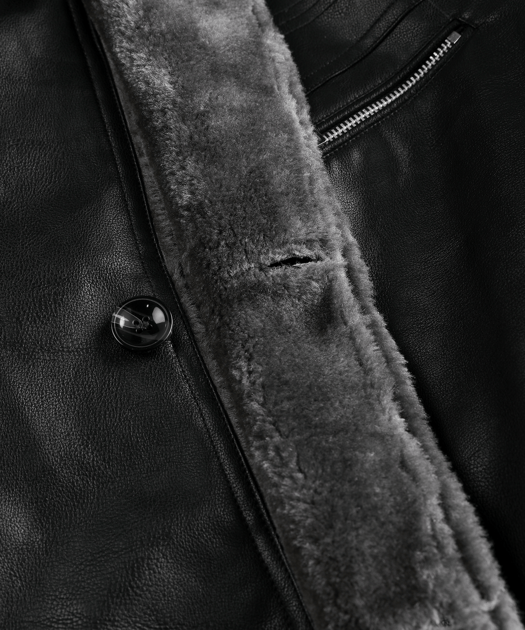 PU Leather Winter Coat for Men | Cold Weather Outerwear