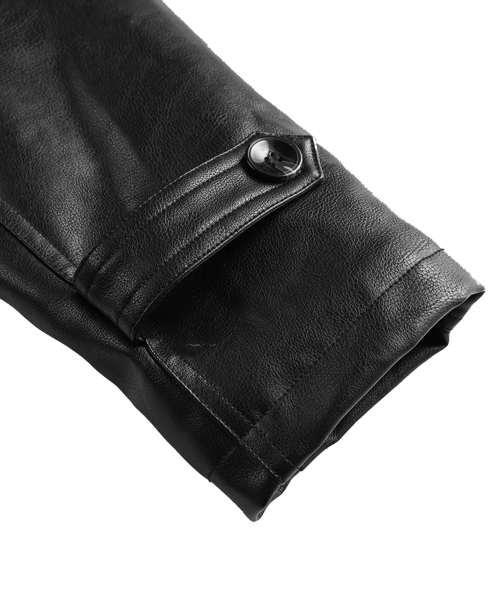 PU Leather Winter Coat for Men | Cold Weather Outerwear