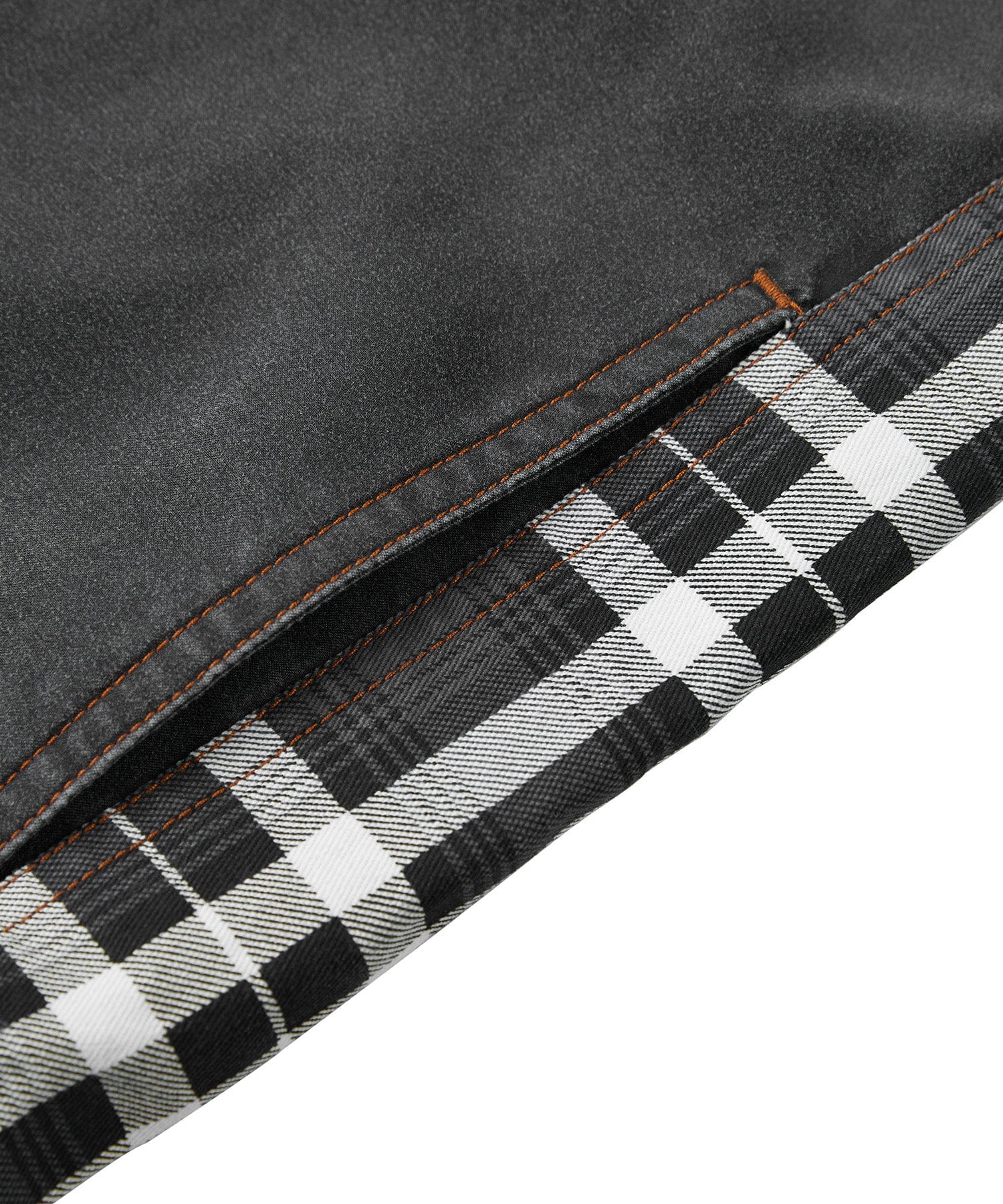 Distressed Canvas Jacket with Plaid Lined Hood for Men | Casual Wear