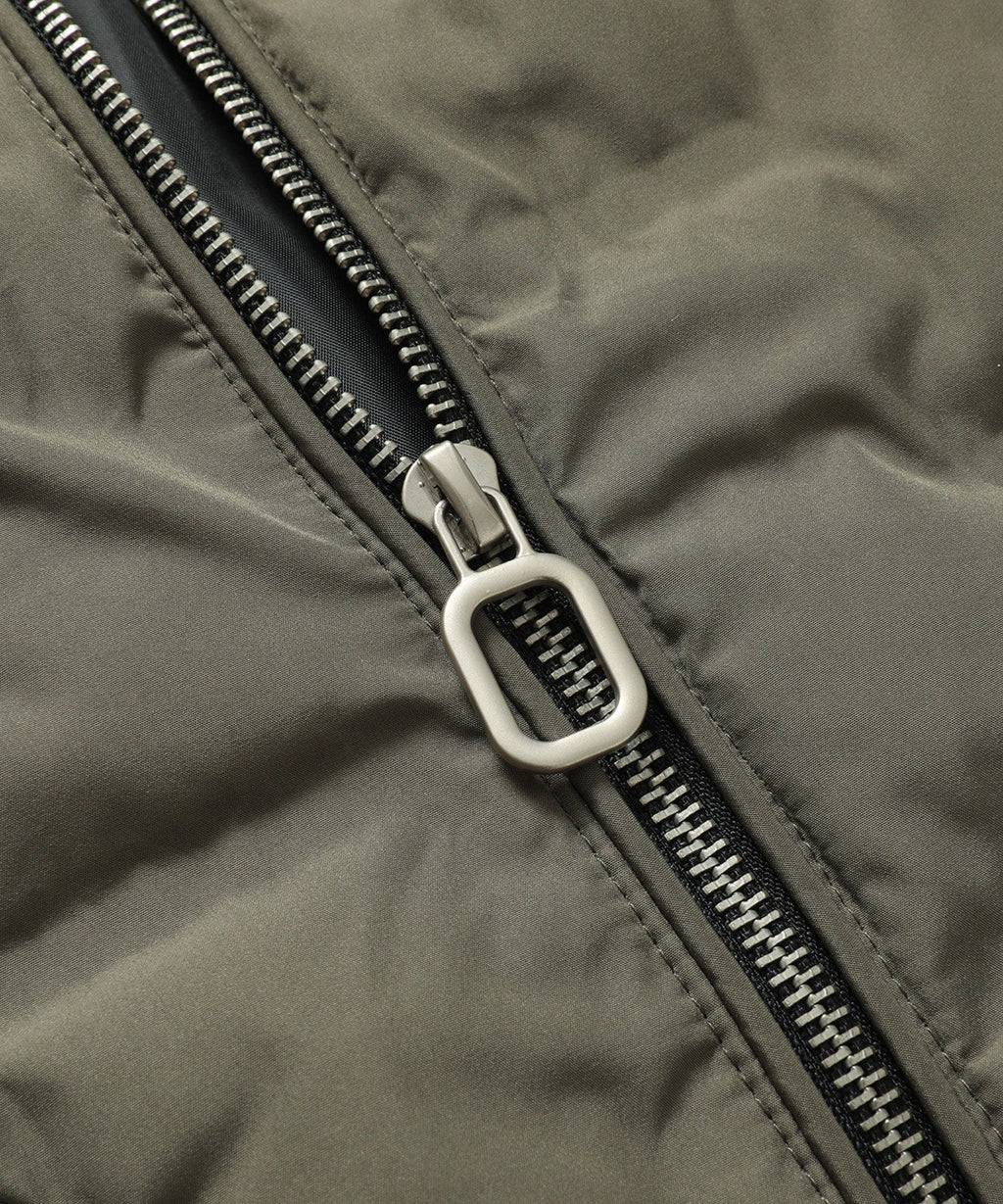 Army Green Insulated Puffer Bomber Jacket for Men | Winter Outerwear