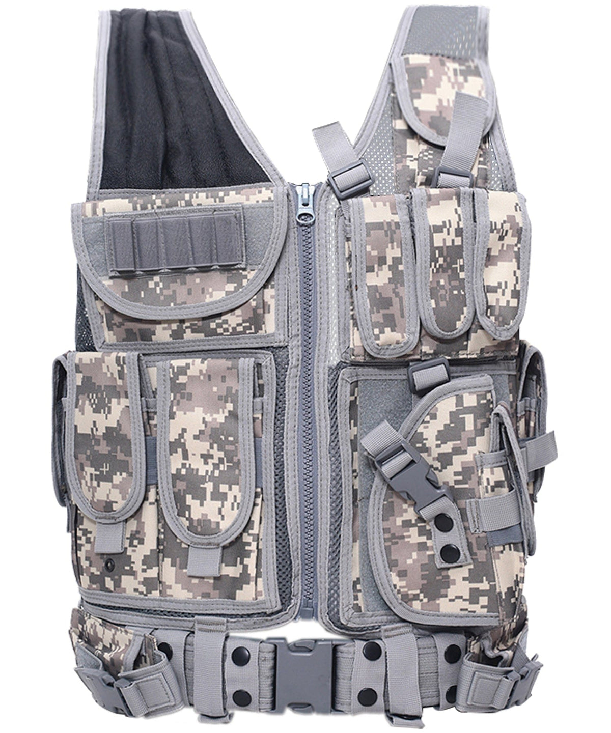 Adjustable Strap Multi Pocket Tactical Vest for Men | Outdoor Use