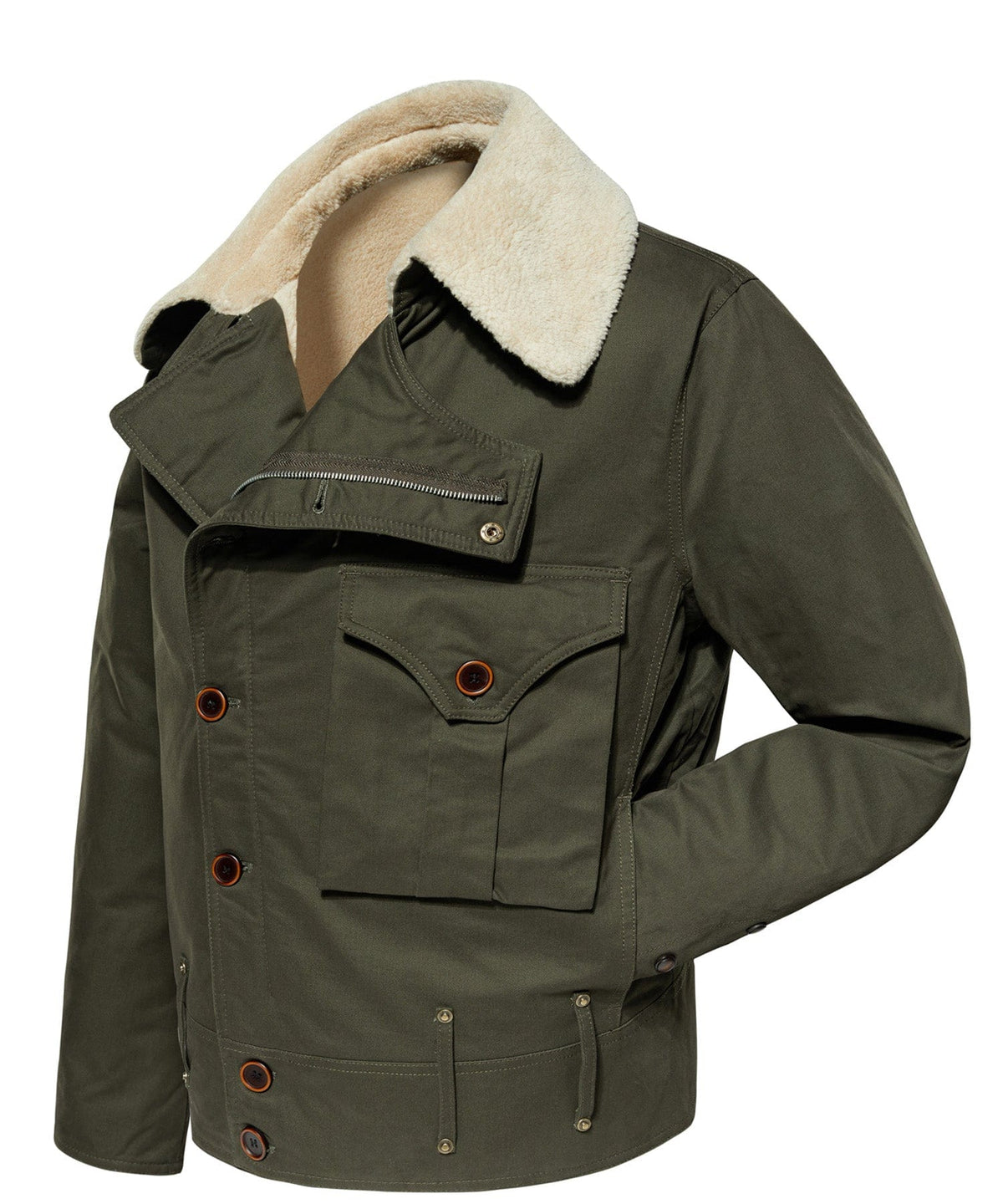 Canvas Aviator Style Jacket for Men | Outdoor Wear