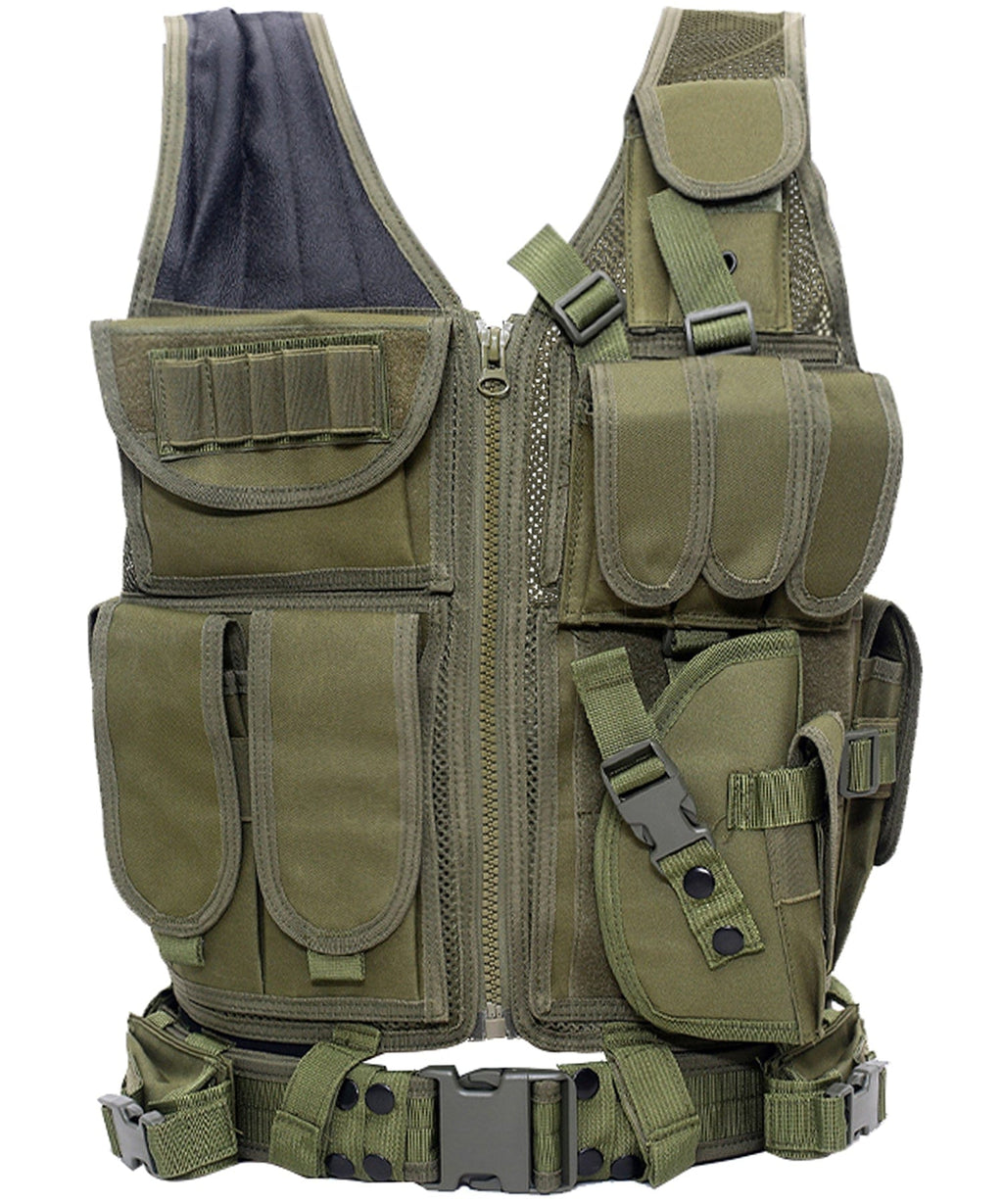 Adjustable Strap Multi Pocket Tactical Vest for Men | Outdoor Use