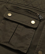 Quilted Lined Multi Pocket Field Jacket for Men | Casual Wear