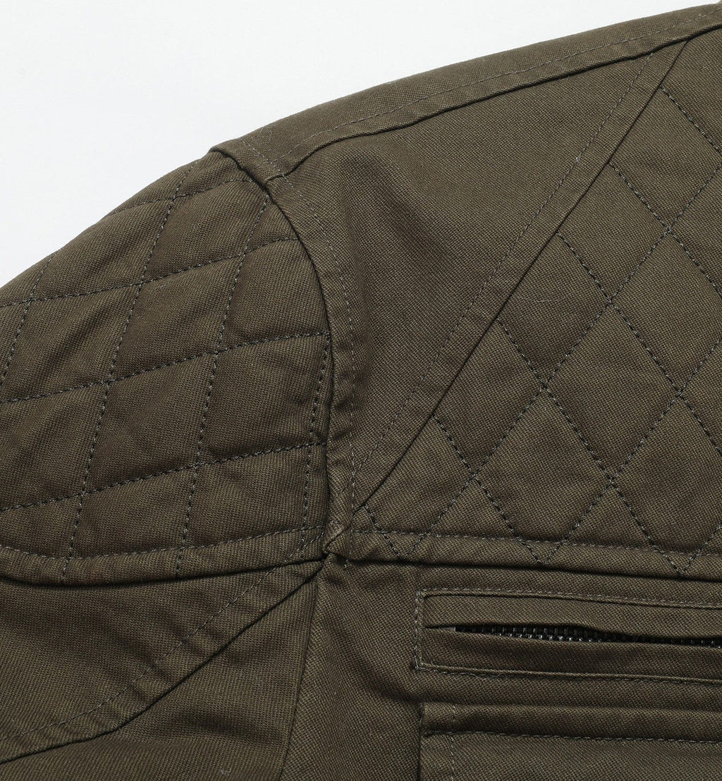 Quilted Lined Multi Pocket Field Jacket for Men | Casual Wear