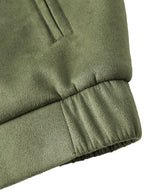Plush Lined Stand Up Collar Jacket for Men | Outdoor Wear