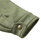 Plush Lined Stand Up Collar Jacket for Men | Outdoor Wear
