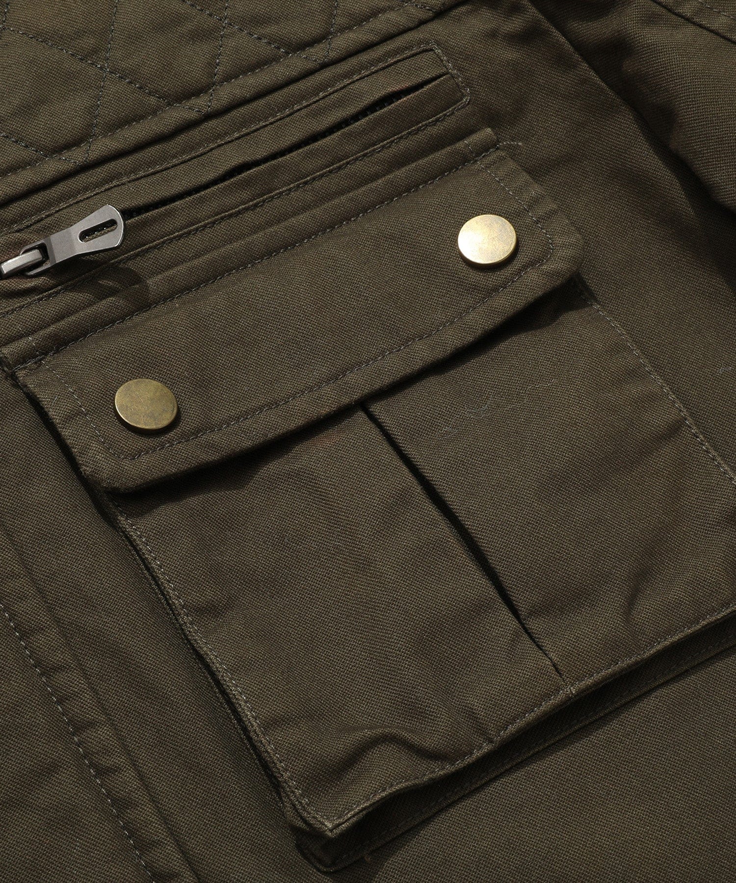 Quilted Lined Multi Pocket Field Jacket for Men | Casual Wear