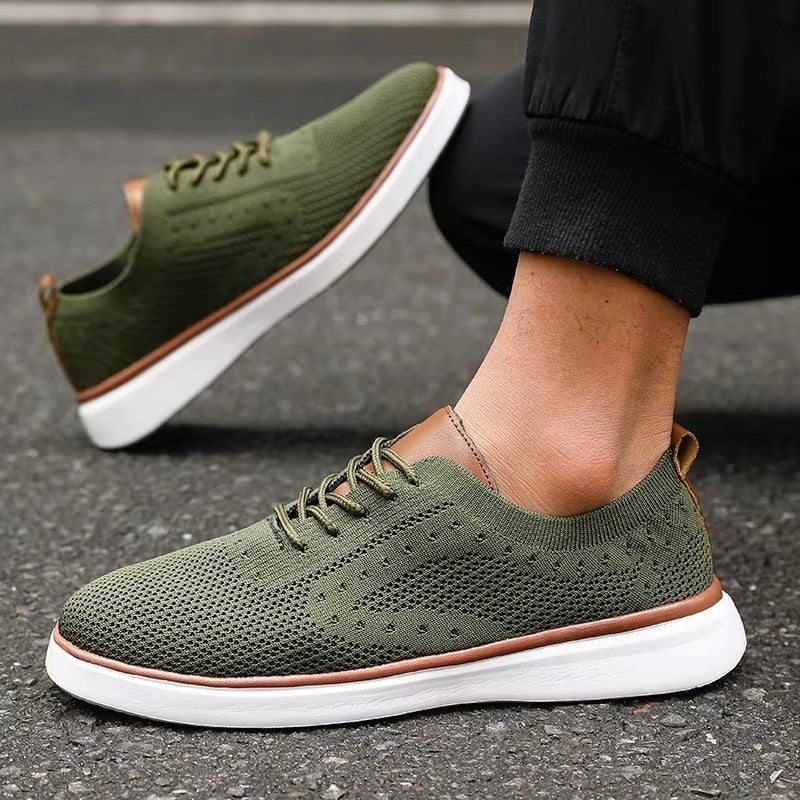 Alessandro Veneti Lace-Up Mesh Sneakers