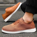 Alessandro Veneti Lace-Up Mesh Sneakers