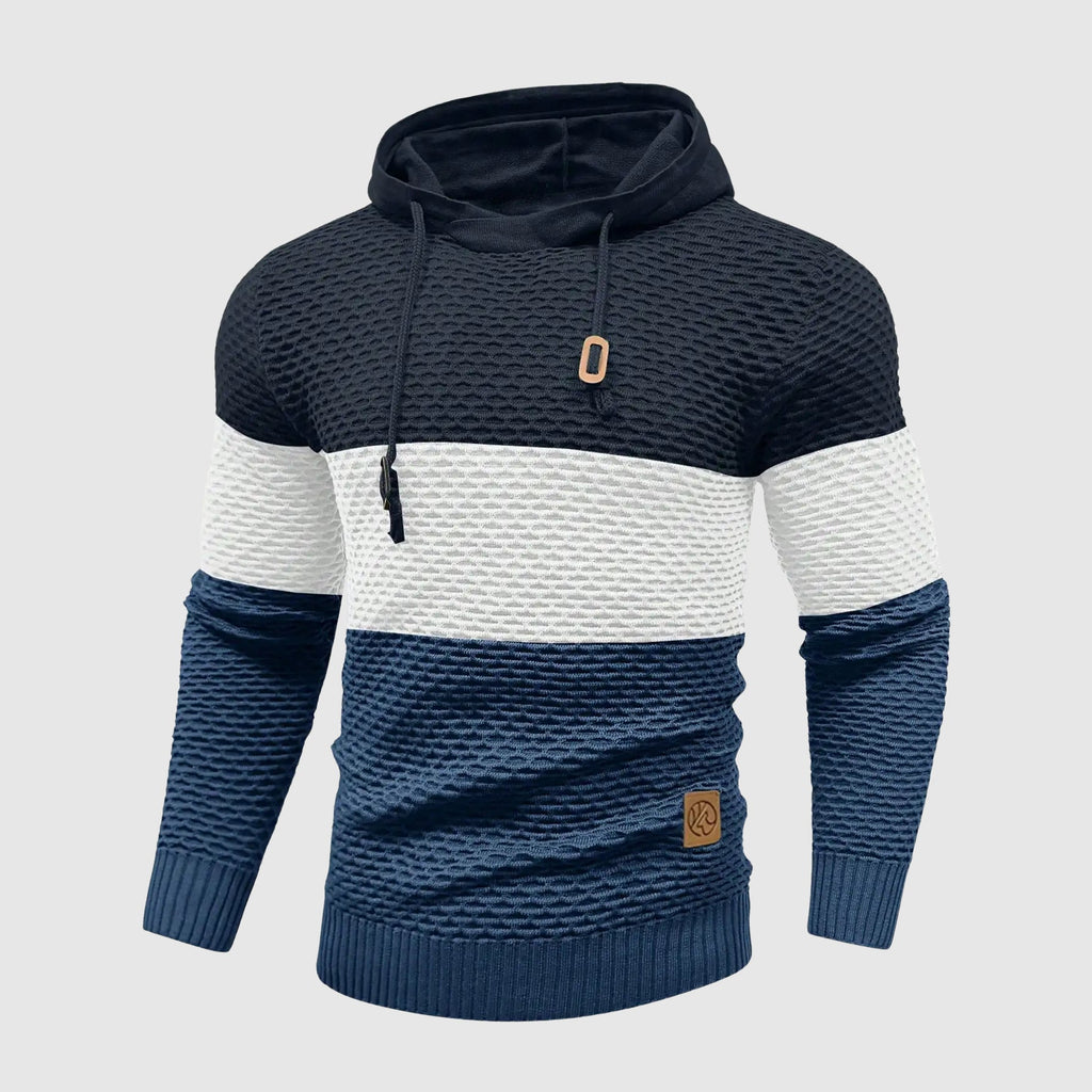 Alessandro Veneti Triple Tone Knit Pullover
