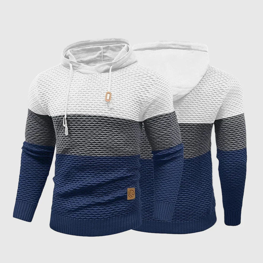Alessandro Veneti Triple Tone Knit Pullover