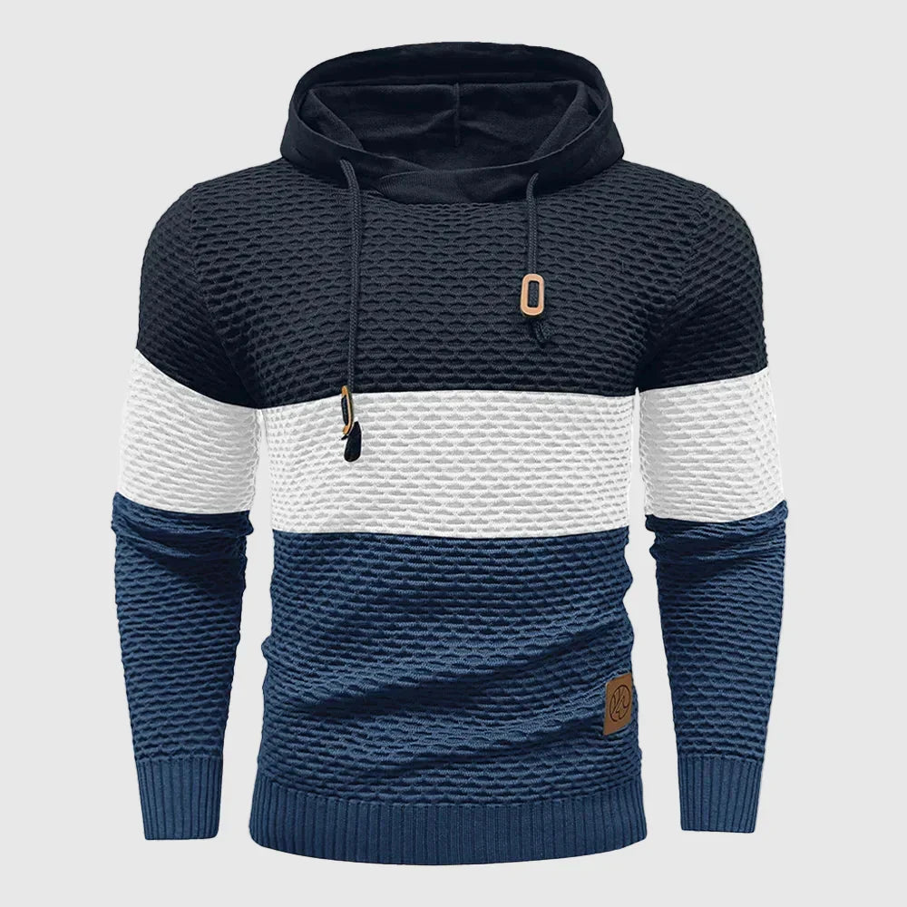 Alessandro Veneti Triple Tone Knit Pullover