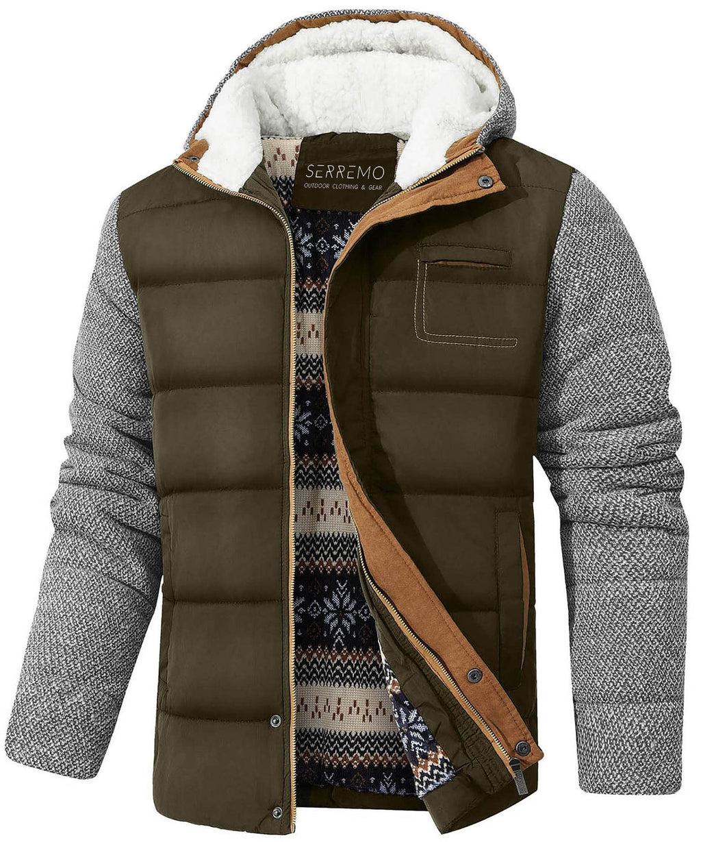Padded Jacket with Soft Inner Lining for Men | Cold Weather