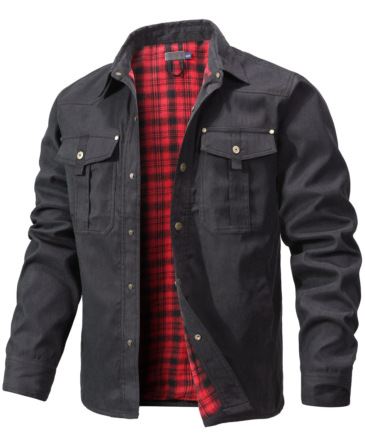 Flannel Lined Dual Chest Pocket Jacket for Men | Multi-Season Wear