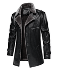 PU Leather Winter Coat for Men | Cold Weather Outerwear