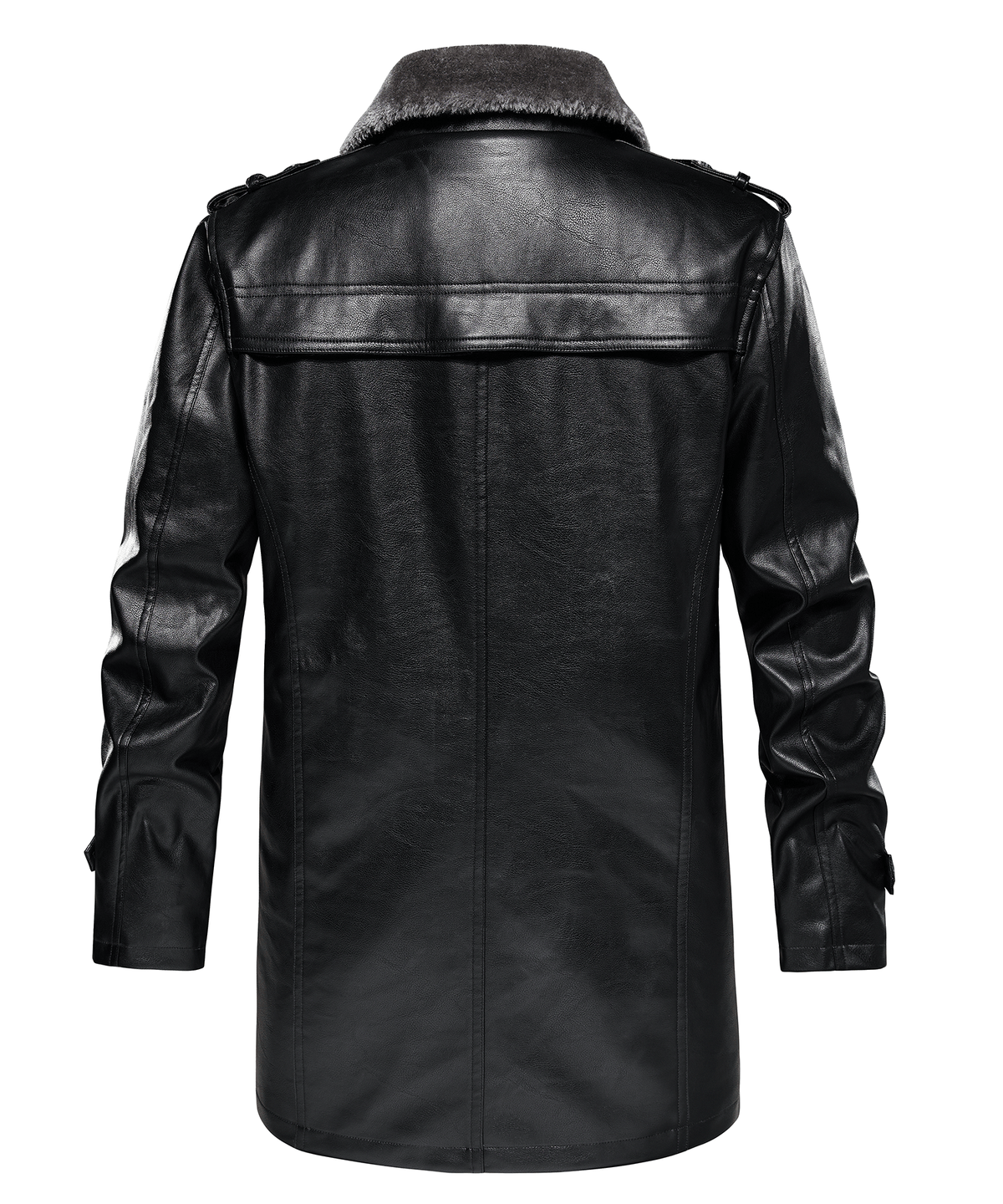 PU Leather Winter Coat for Men | Cold Weather Outerwear