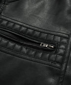 Removable Hood PU Leather Bomber Jacket for Men | Casual Wear