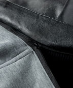 Removable Hood Quilted Lined PU Leather Jacket for Men | Casual Wear