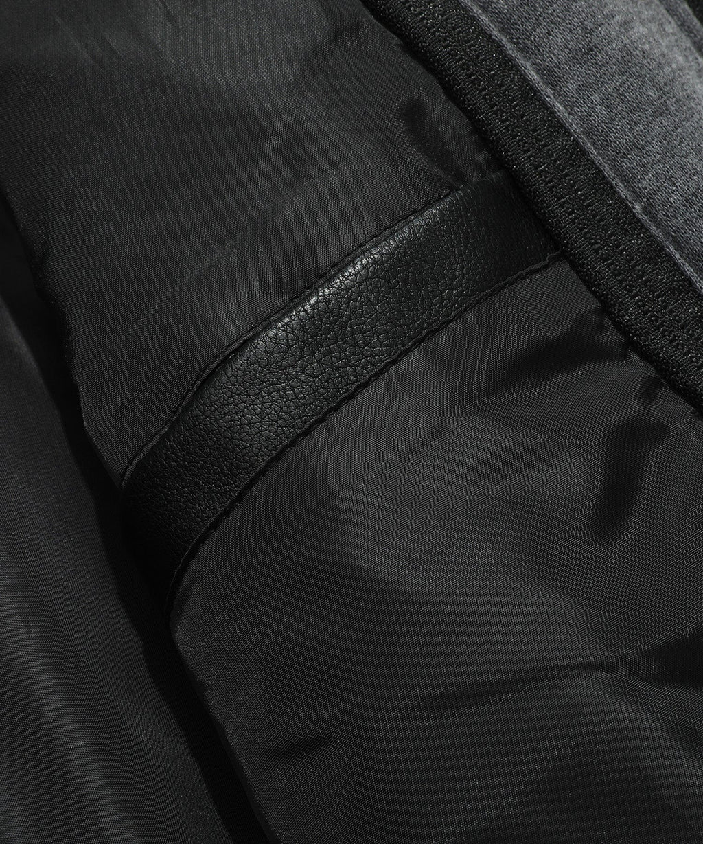 Removable Hood PU Leather Bomber Jacket for Men | Casual Wear