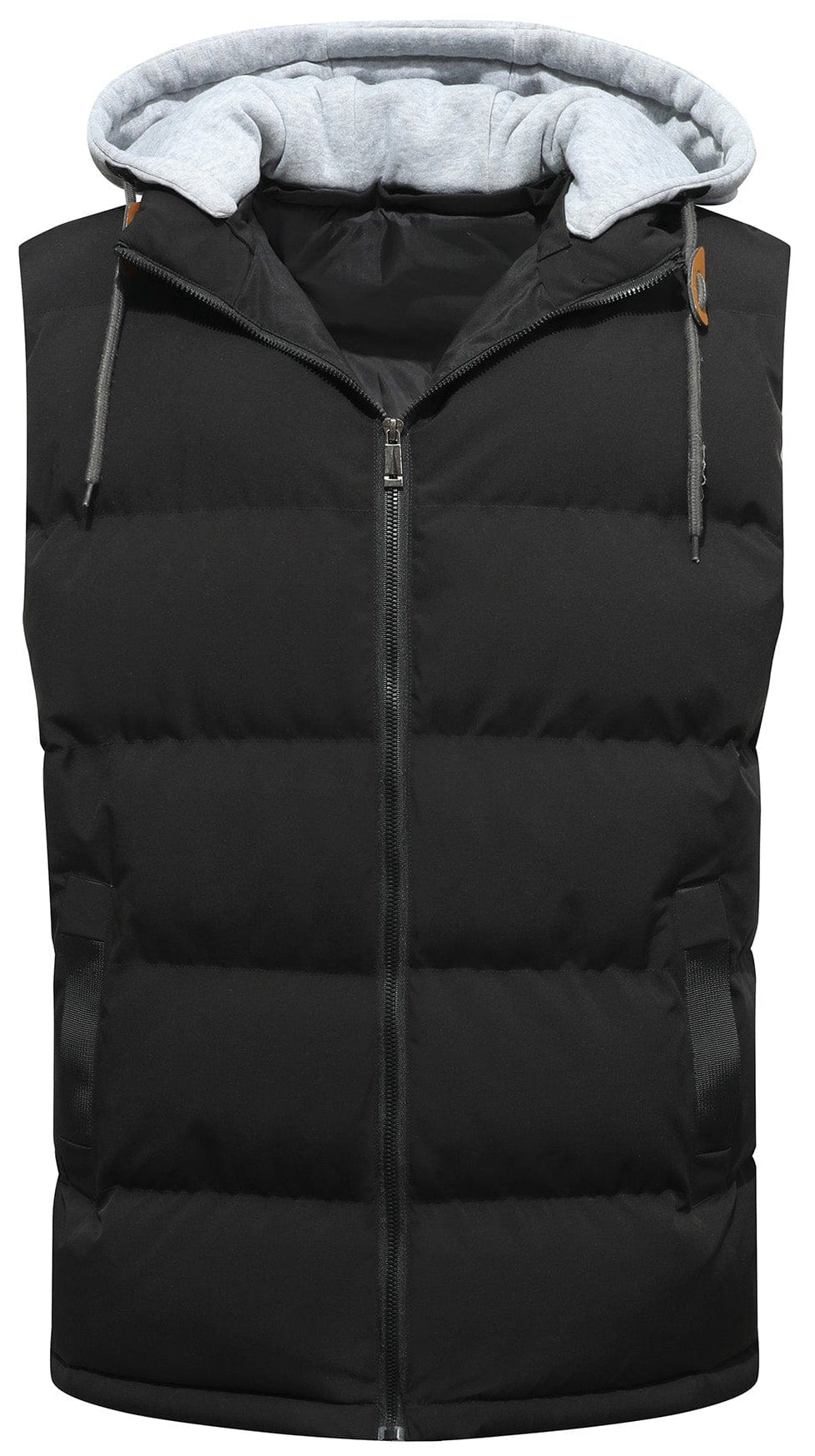 Attached Hood Quilted Puffer Vest for Men | Everyday Layering