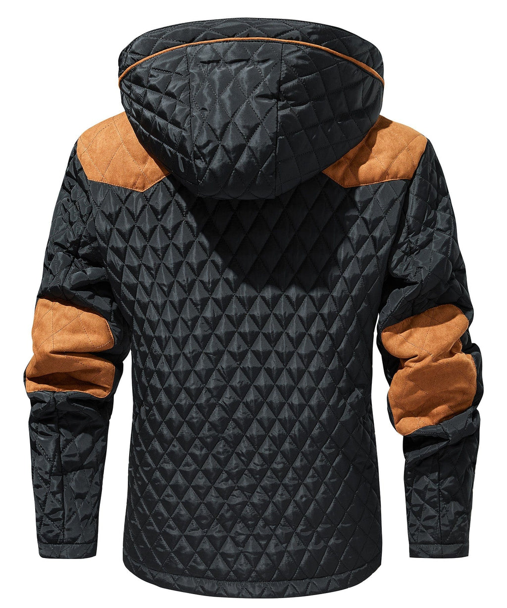 Sherpa Lined Hooded Quilted Winter Jacket for Men | Outdoor Wear