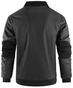Fleece Lined Structured Collar Zip Bomber Jacket for Men | Winter Outerwear