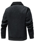 Sherpa Collar Quilted Insulated Bomber Jacket for Men | Winter Outerwear