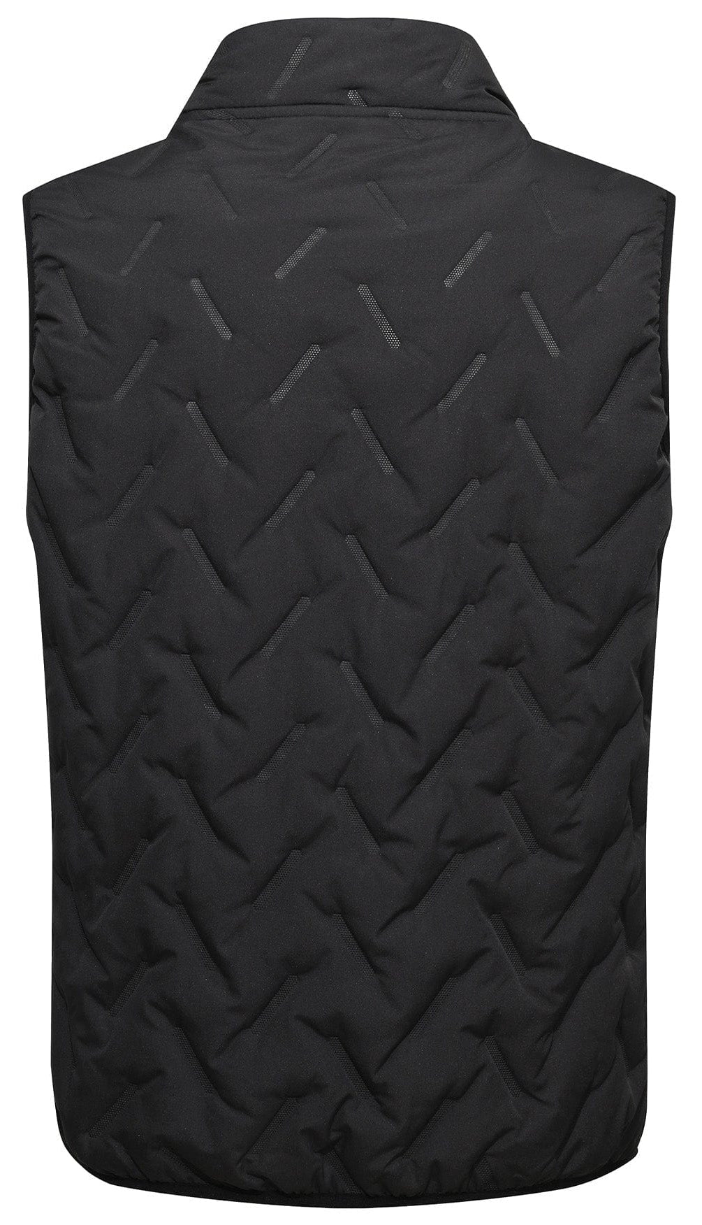 High Collar Longline Quilted Vest for Men | Cold Weather Layering