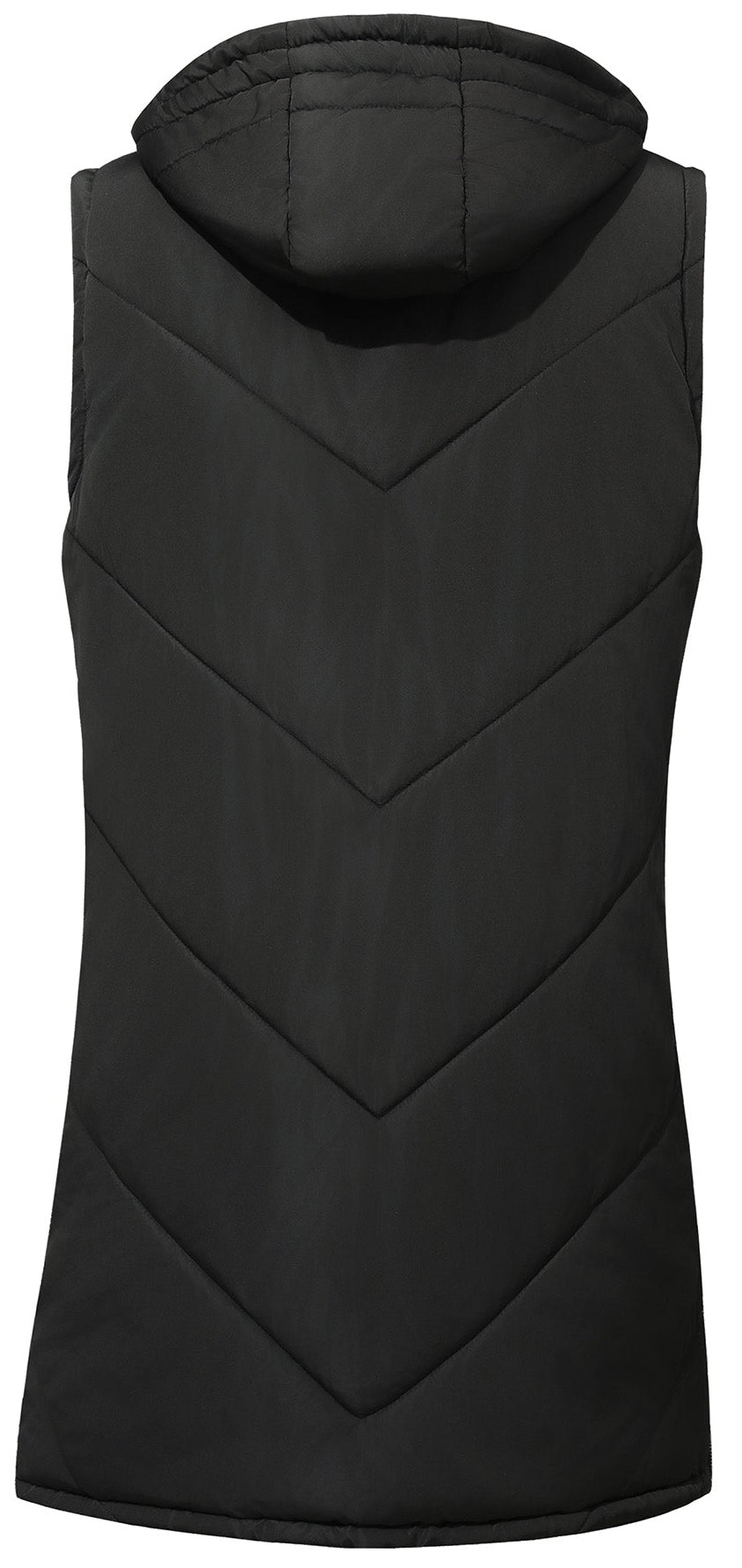 Hooded Longline Quilted Vest with Zip Pockets for Men | Urban Layering