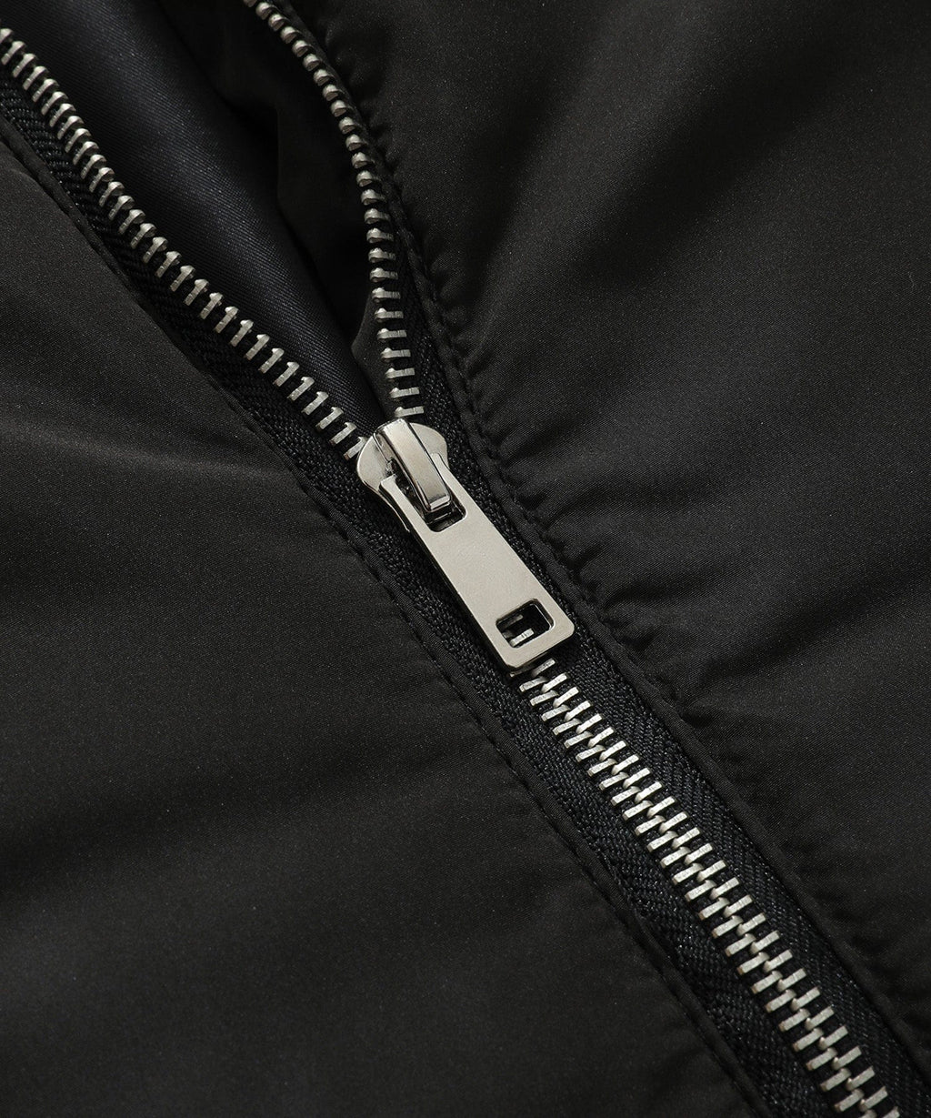 Hooded Longline Quilted Vest with Zip Pockets for Men | Urban Layering