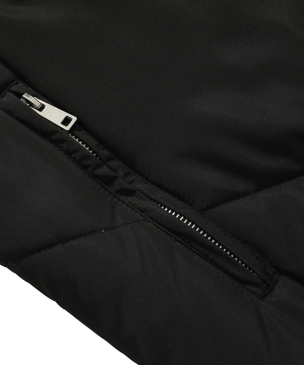 Hooded Longline Quilted Vest with Zip Pockets for Men | Urban Layering